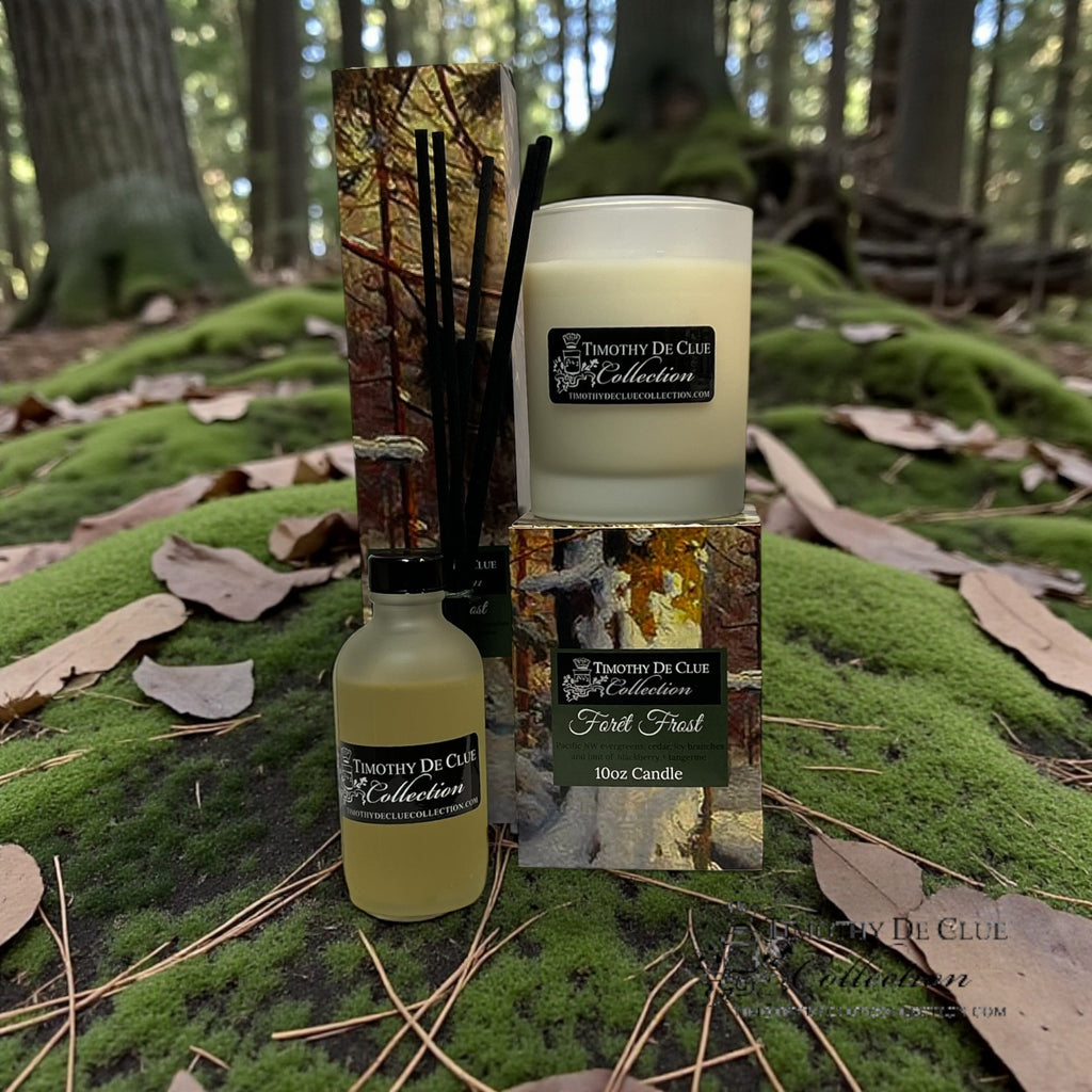 Foret Frost 10oz Frosted Candle Exclusive Home Scent By Timothy De Clue Collection