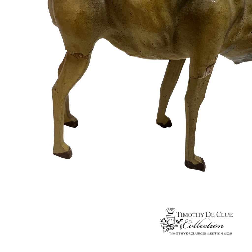 Paper Maché Camel and Driver - Made in Germany