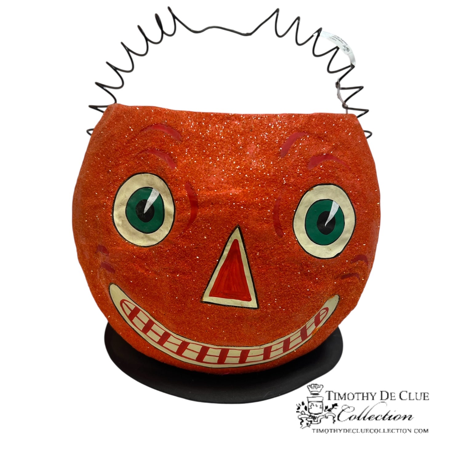 Vintage Halloween Pumpkin Candy Container - Large - Department 56