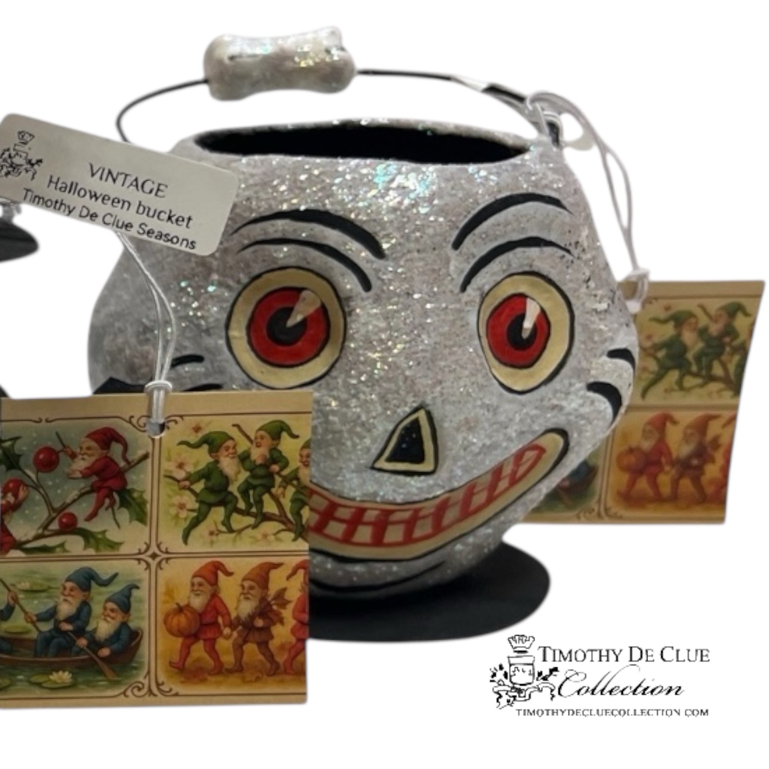 Small Vintage Paper Mache Halloween Candy Containers - Three Styles - Department 56