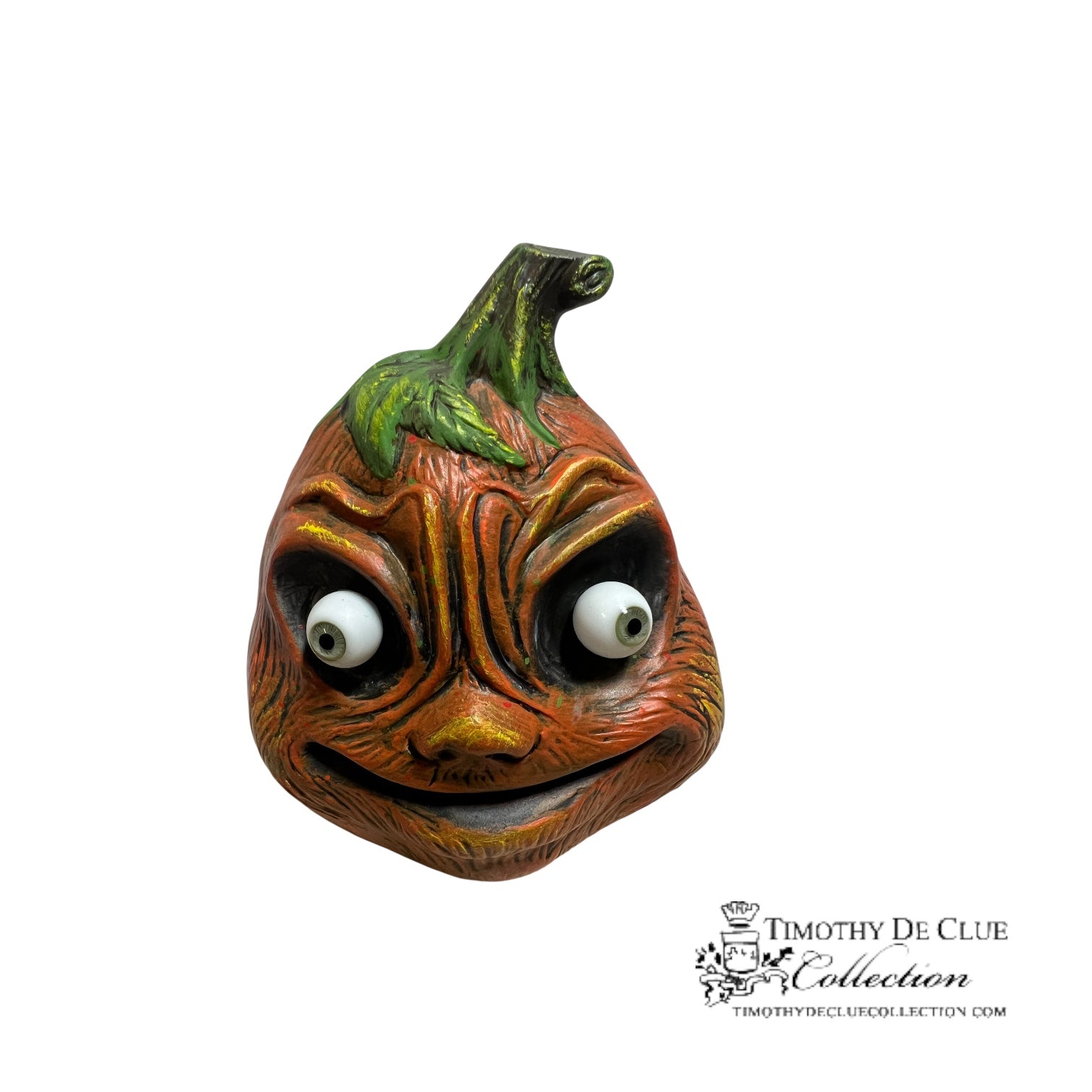 Vintage-Inspired Halloween Pumpkin with Glass Eye - Limited Edition - Made in Germany