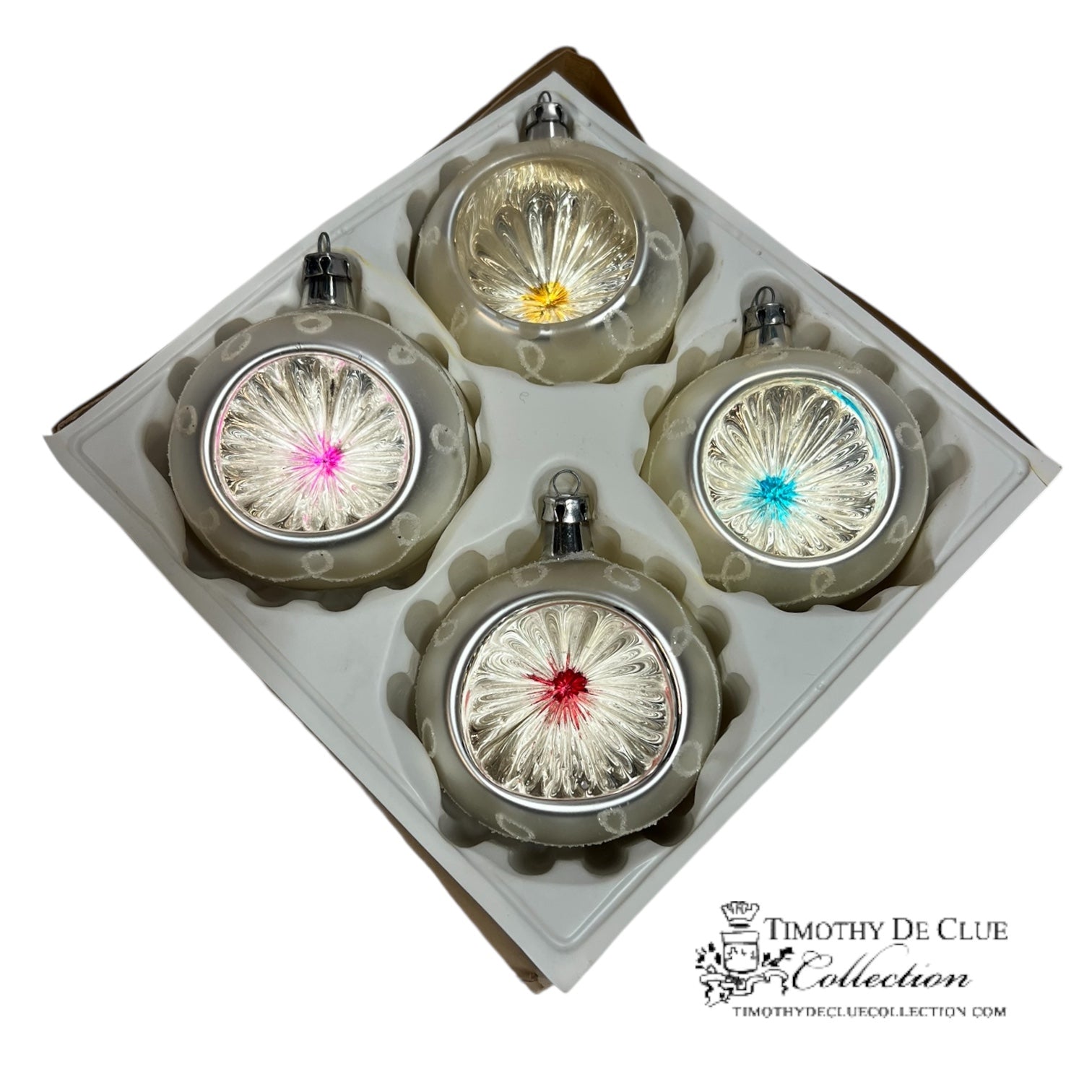 V-S Vintage Handblown European Ornaments - Set of 4