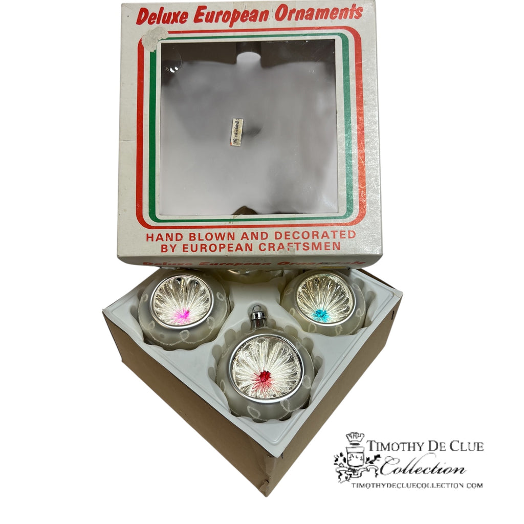 V-S Vintage Handblown European Ornaments - Set of 4