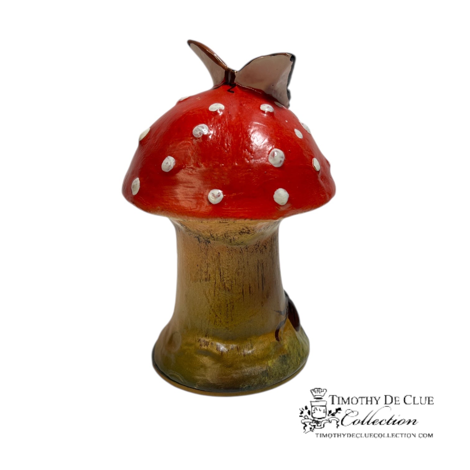 Forest Mushroom Amanita Vintage Mold German Paper Mache Candy Container