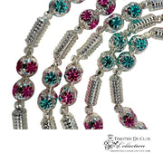 Imperial Flower Bead Garland  - De Clue Czechia Beaded Christmas Collection