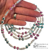 Imperial Flower Bead Garland  - De Clue Czechia Beaded Christmas Collection