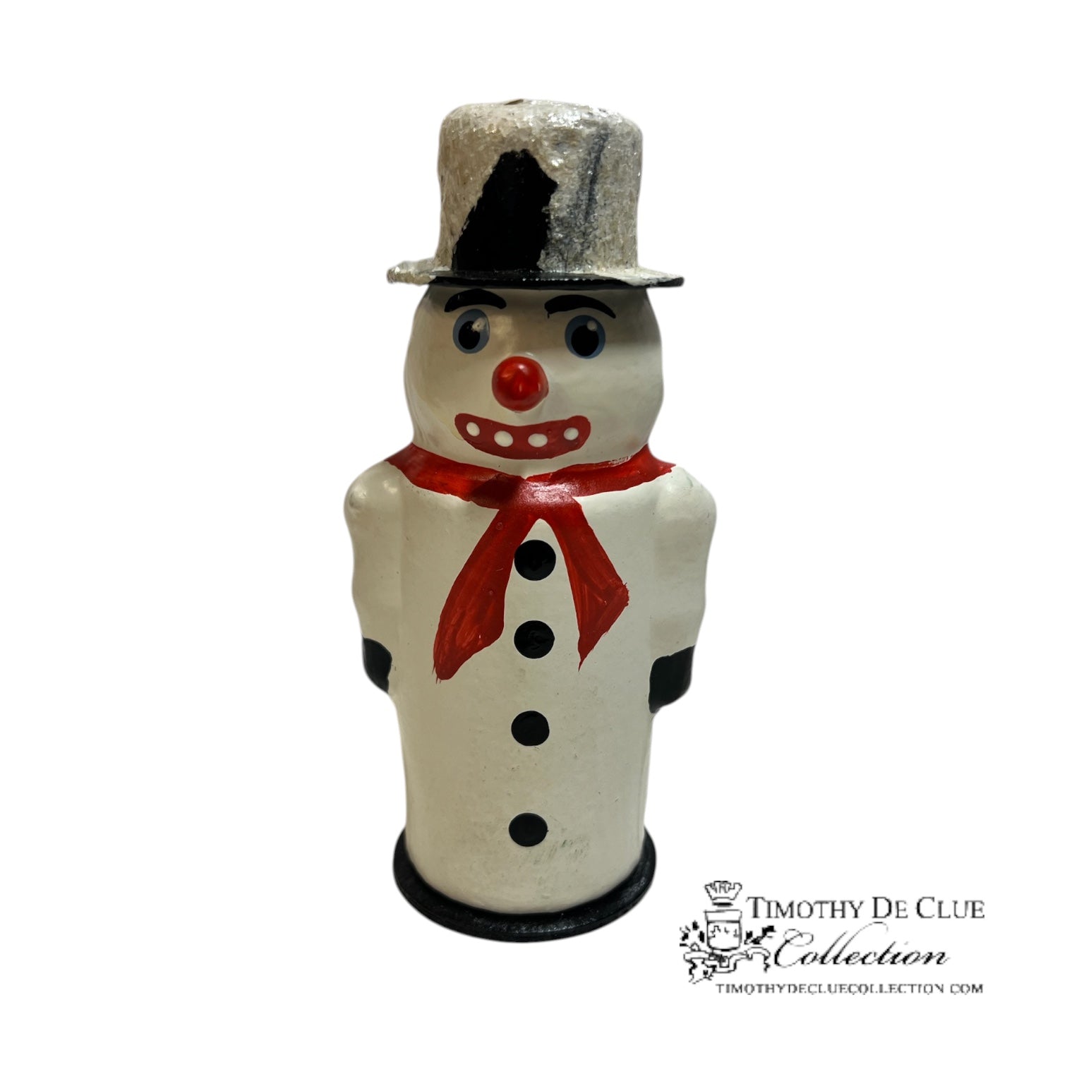 Snowman Schnee Person Vintage Inspired German Paper Mache