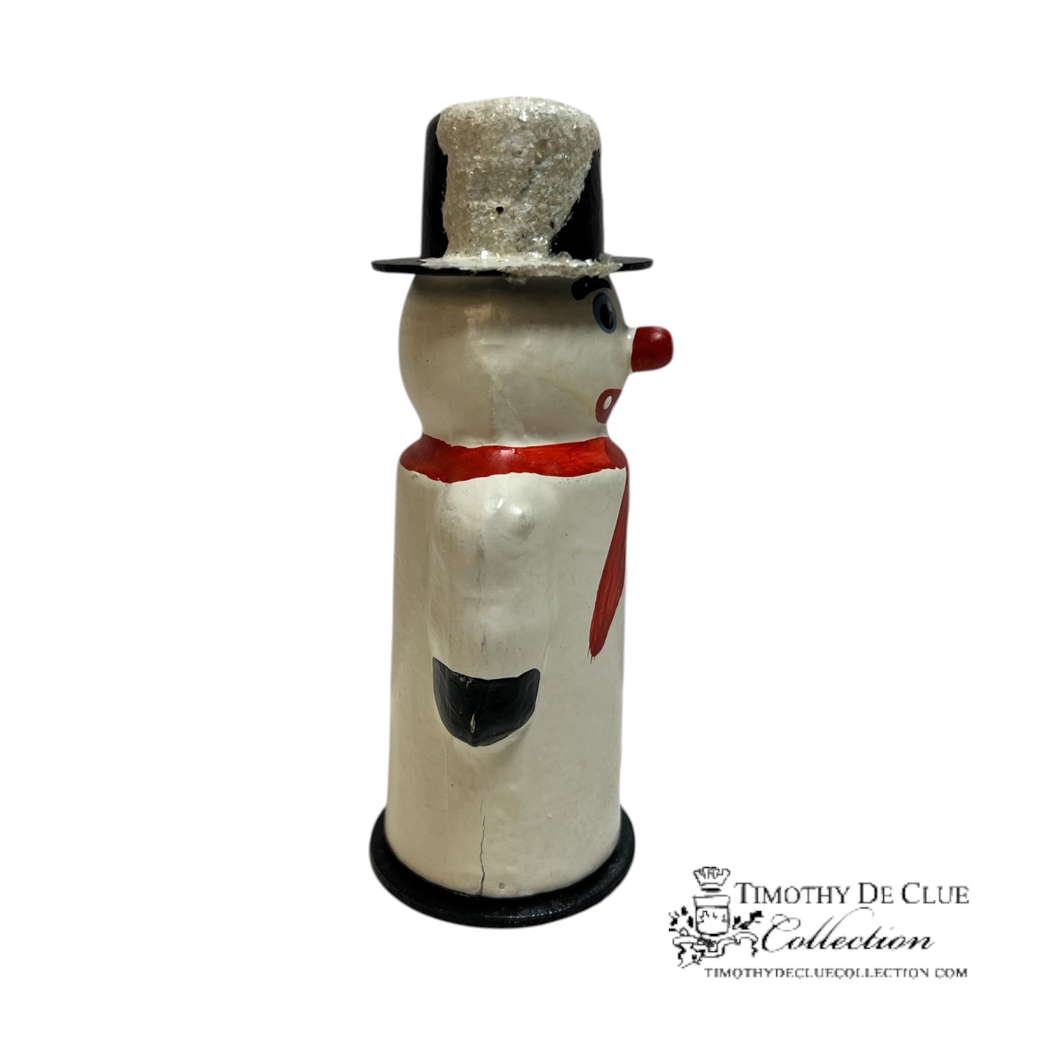 Snowman Schnee Person Vintage Inspired German Paper Mache