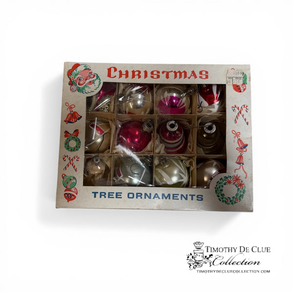 Assorted Vintage Ornaments - Set of 12