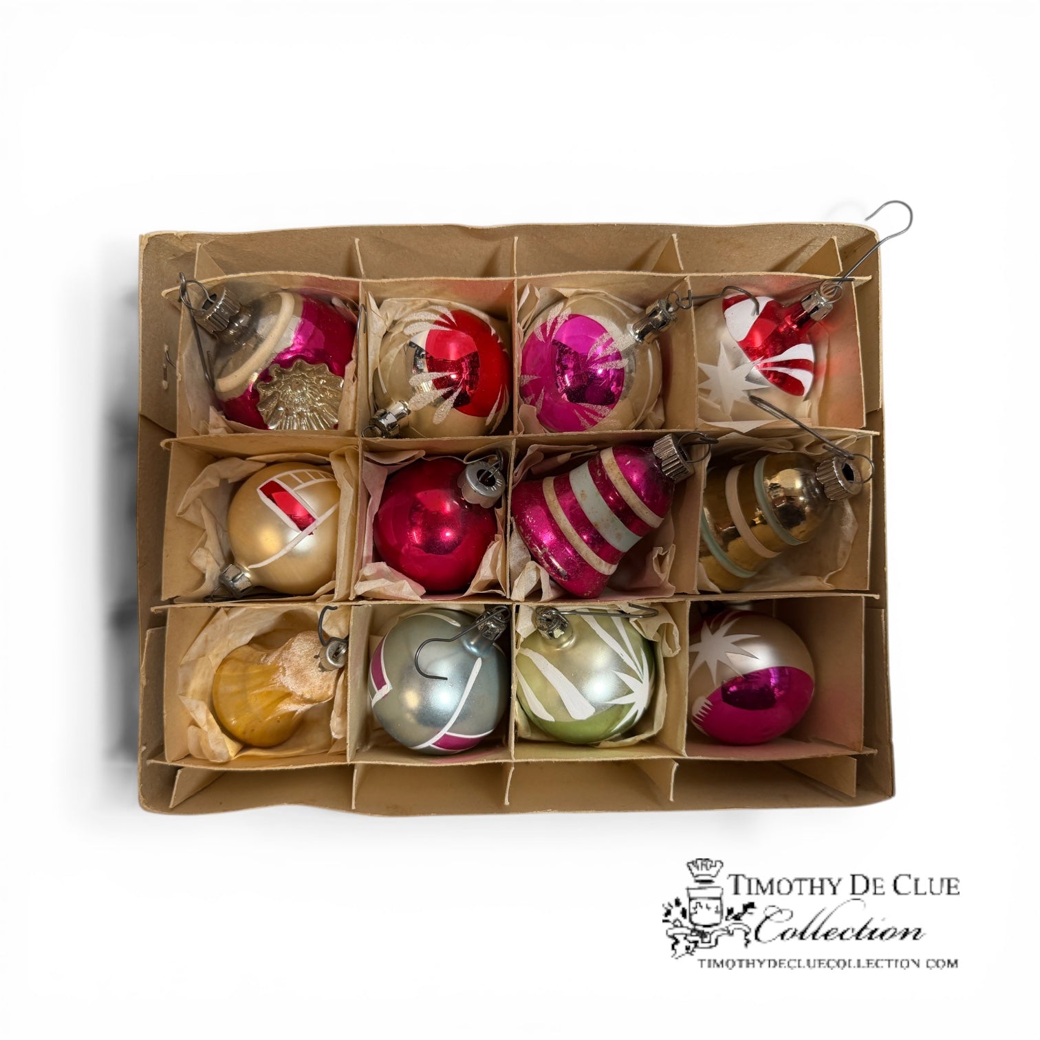 Assorted Vintage Ornaments - Set of 12