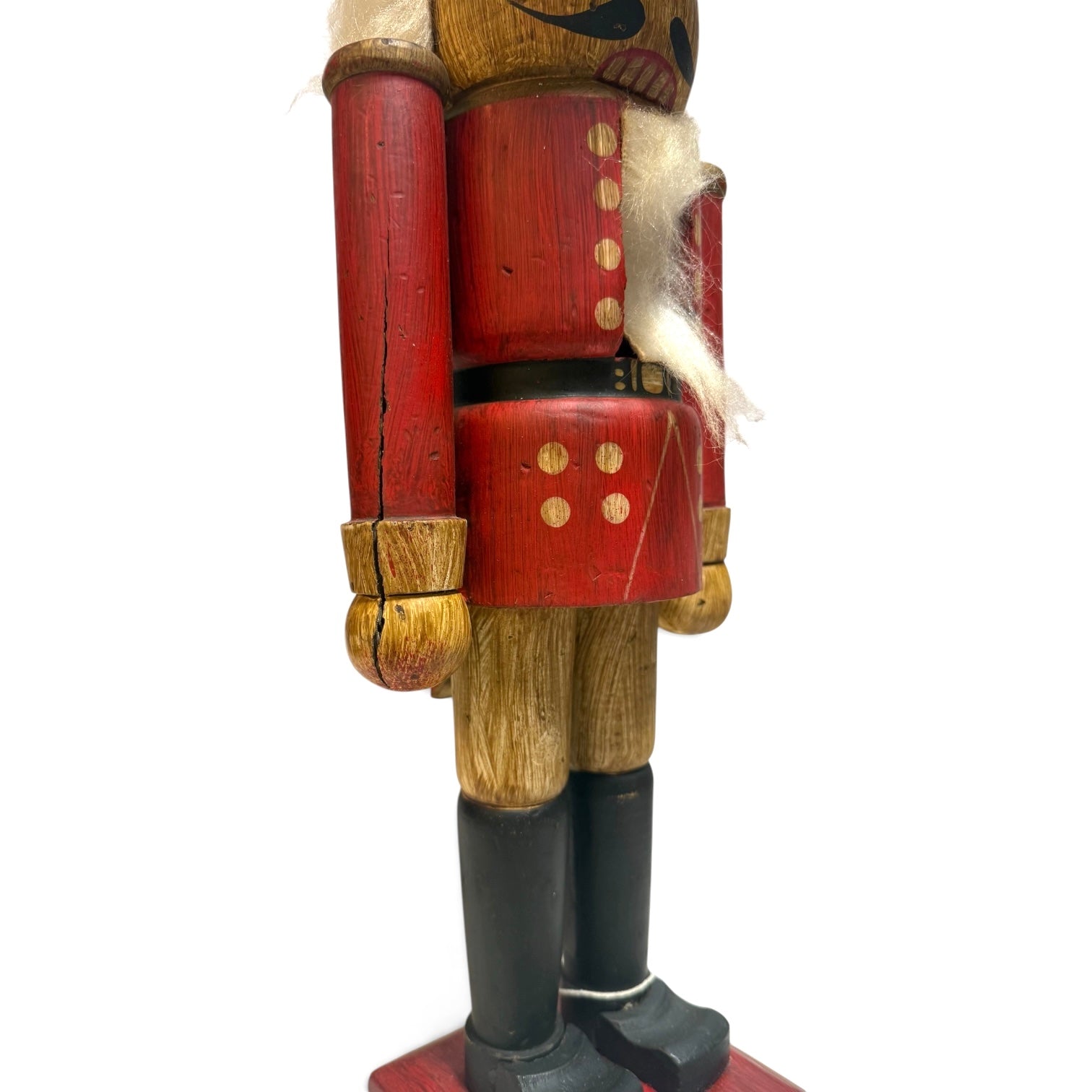 Faux Woodgrain Nutcracker Vintage 20"
