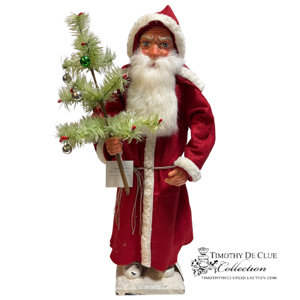 Weinachtswald Belsnickle Santa Candy Container - German Paper Mache Christmas Collection