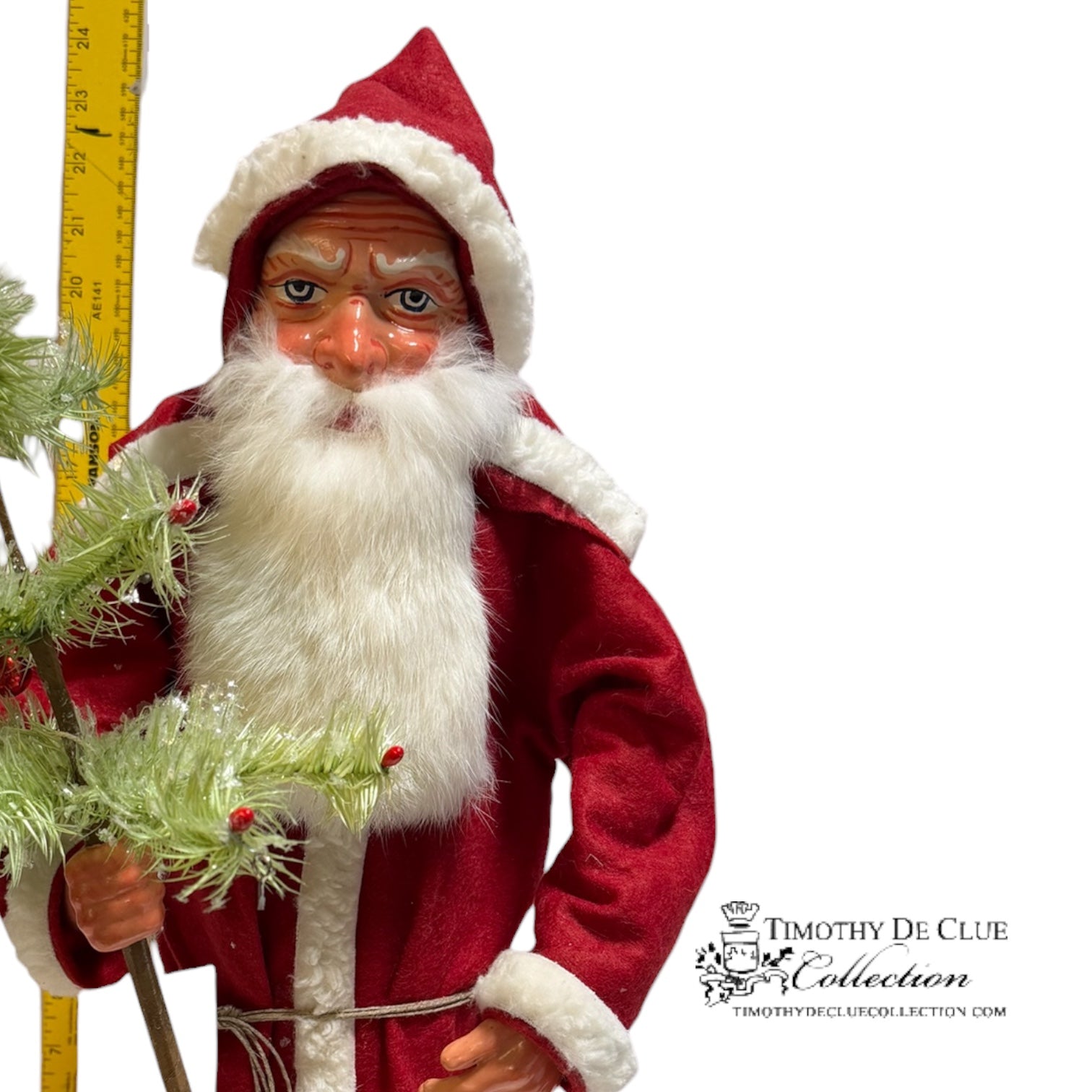Weinachtswald Belsnickle Santa Candy Container - German Paper Mache Christmas Collection