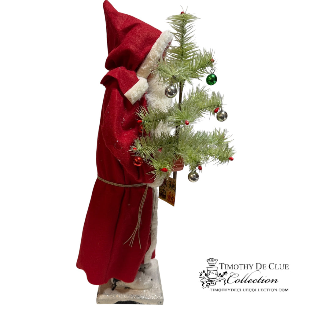 Weinachtswald Belsnickle Santa Candy Container - German Paper Mache Christmas Collection