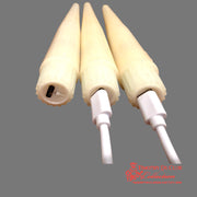 LED B/O USB Recharge Real Wax Taper Ivory