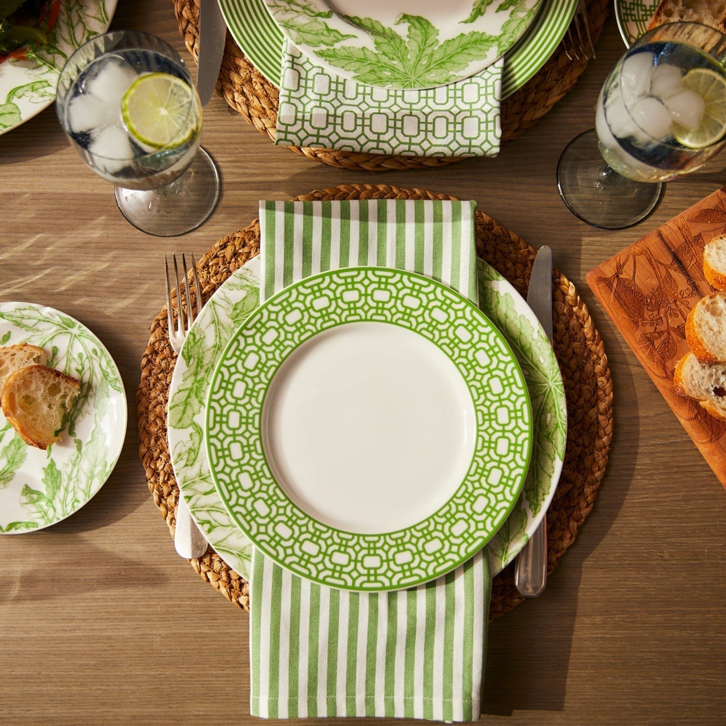 Pinstripe Dinner Napkins, Set of 4
