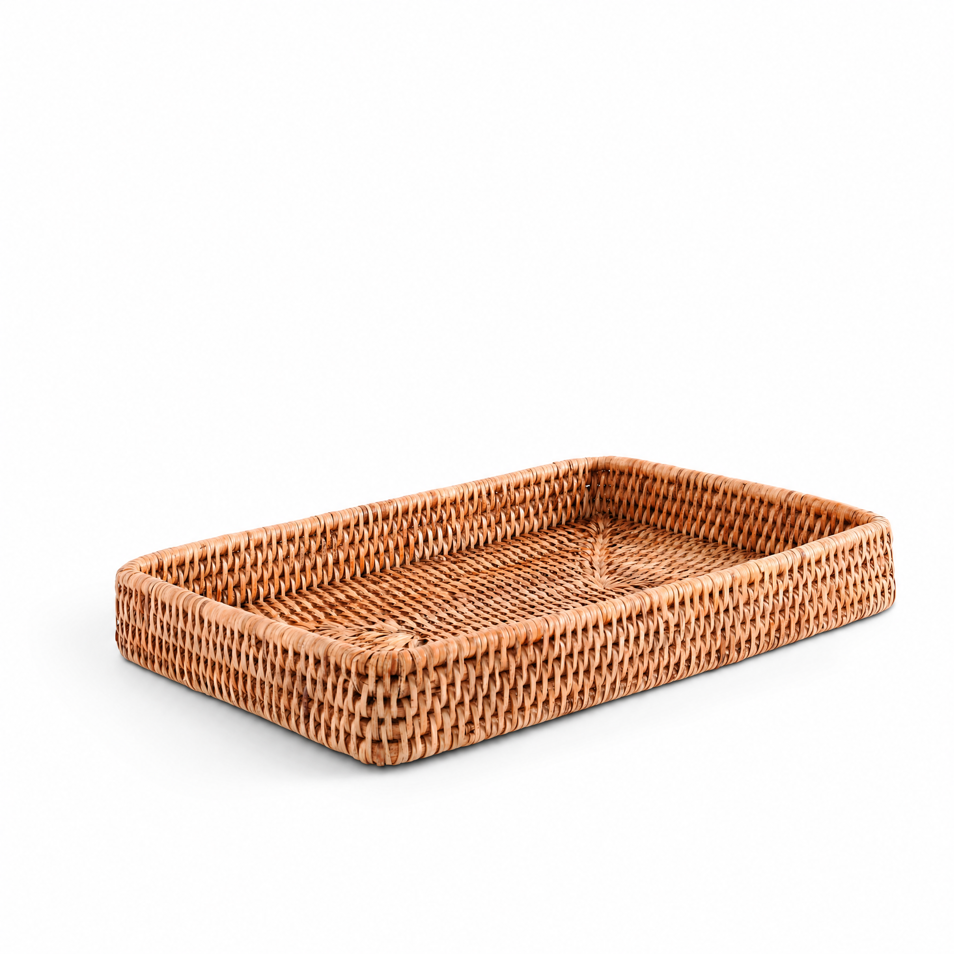 Catchall Tray Hand Woven Wicker Rattan