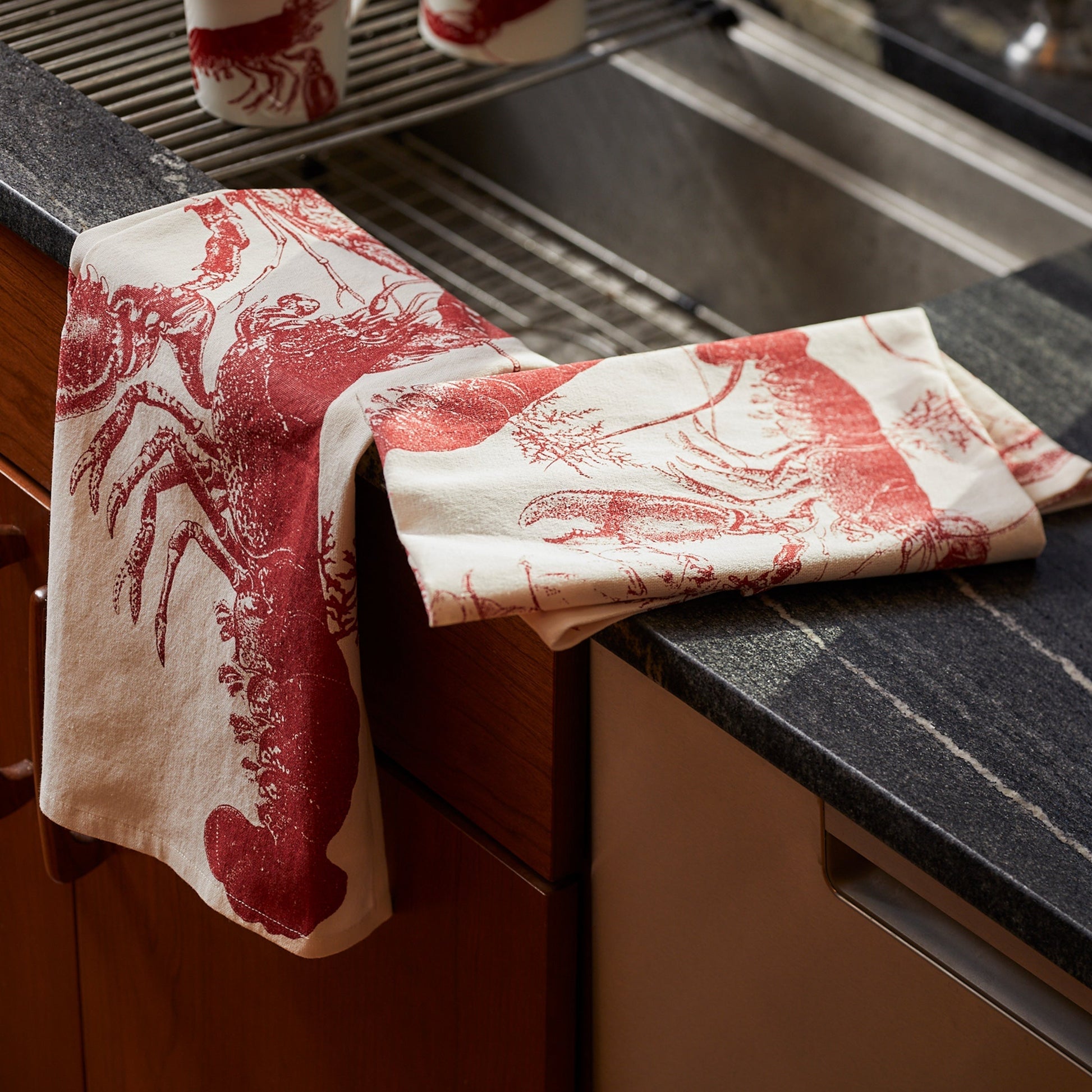 Lobsters Kitchen Towels, Set of 2