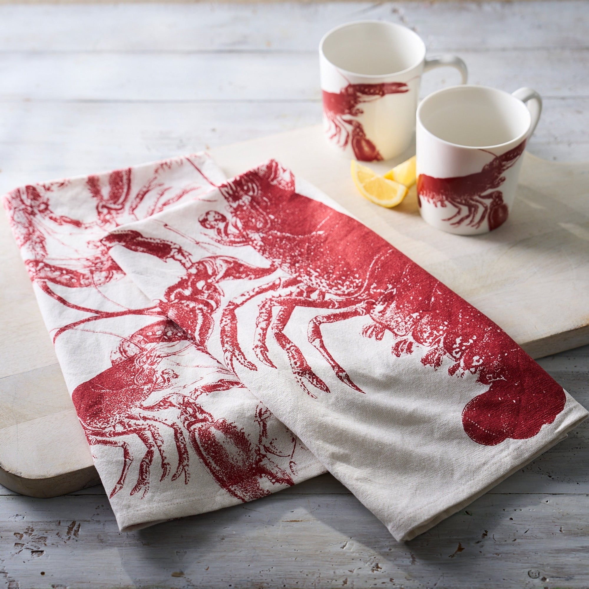 Lobsters Kitchen Towels, Set of 2