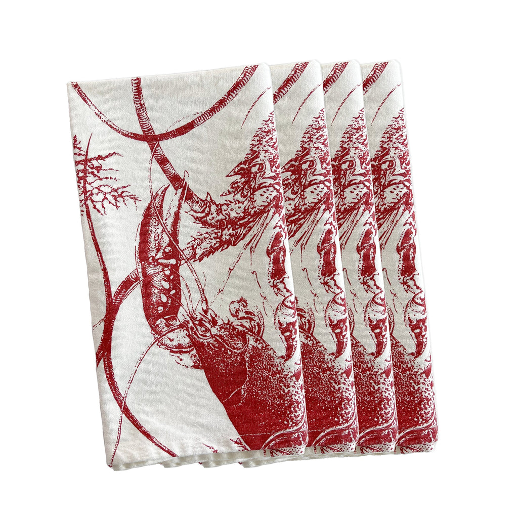 Lobster Dinner Napkins, Set of 4