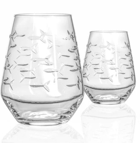 Best Collection of School of Fish glassware for Cocktail & Wine