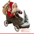 Driving Shoe Crazy Santa - German Paper Mache Christmas Collection