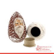 Pine Cone Santa Candy Container - German Paper Mache Christmas Collection