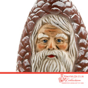 Pine Cone Santa Candy Container - German Paper Mache Christmas Collection