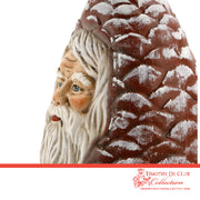 Pine Cone Santa Candy Container - German Paper Mache Christmas Collection