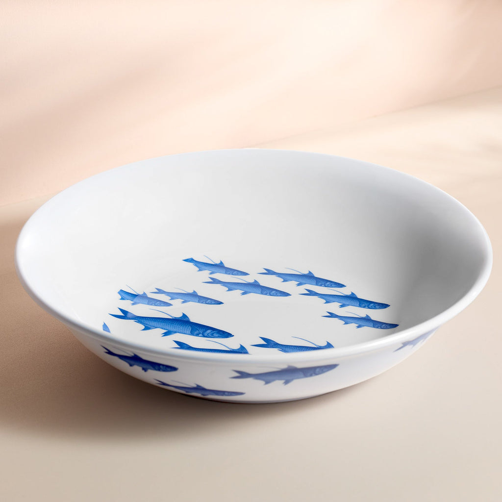 School of Fish Melamine Serving Bowl
