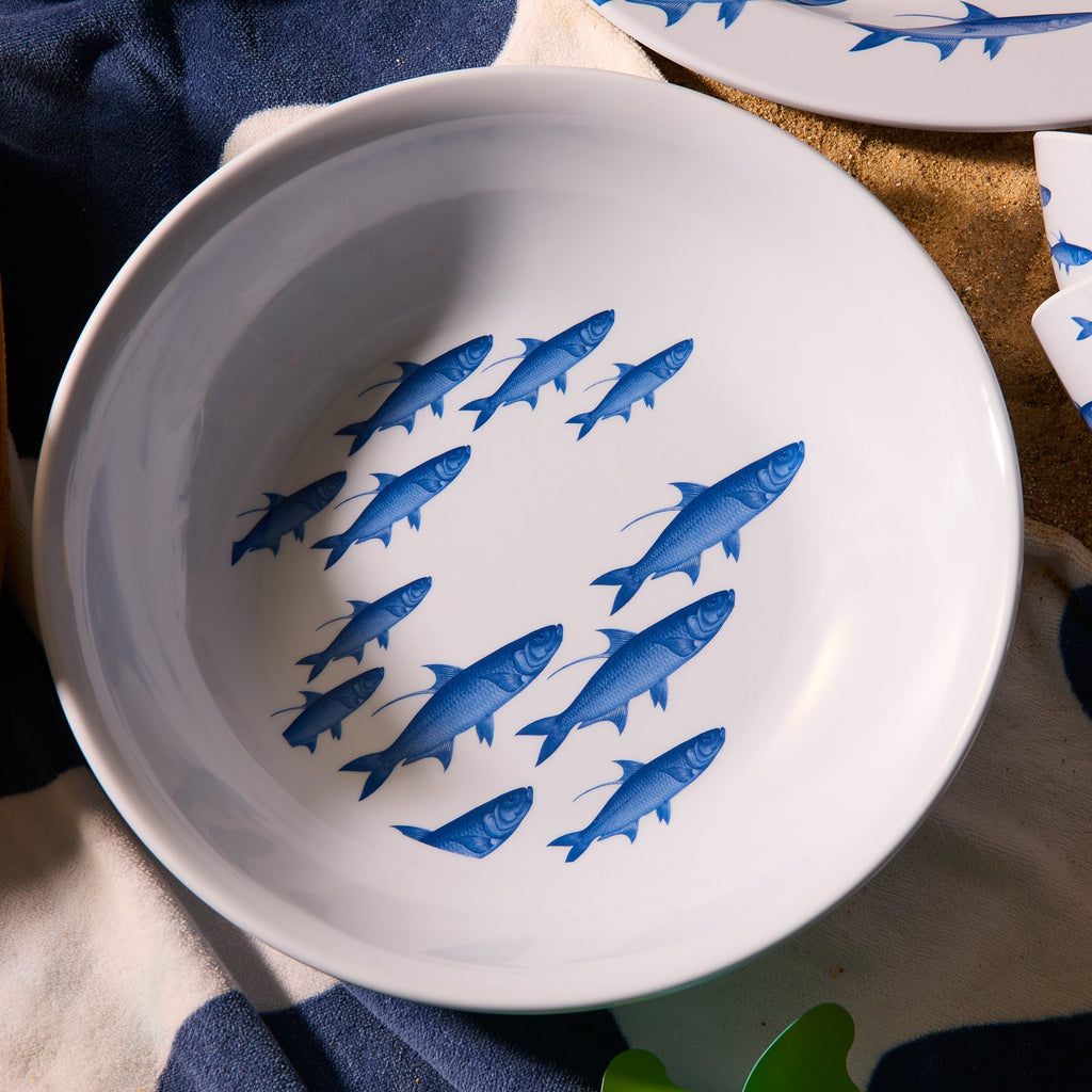 School of Fish Melamine Serving Bowl