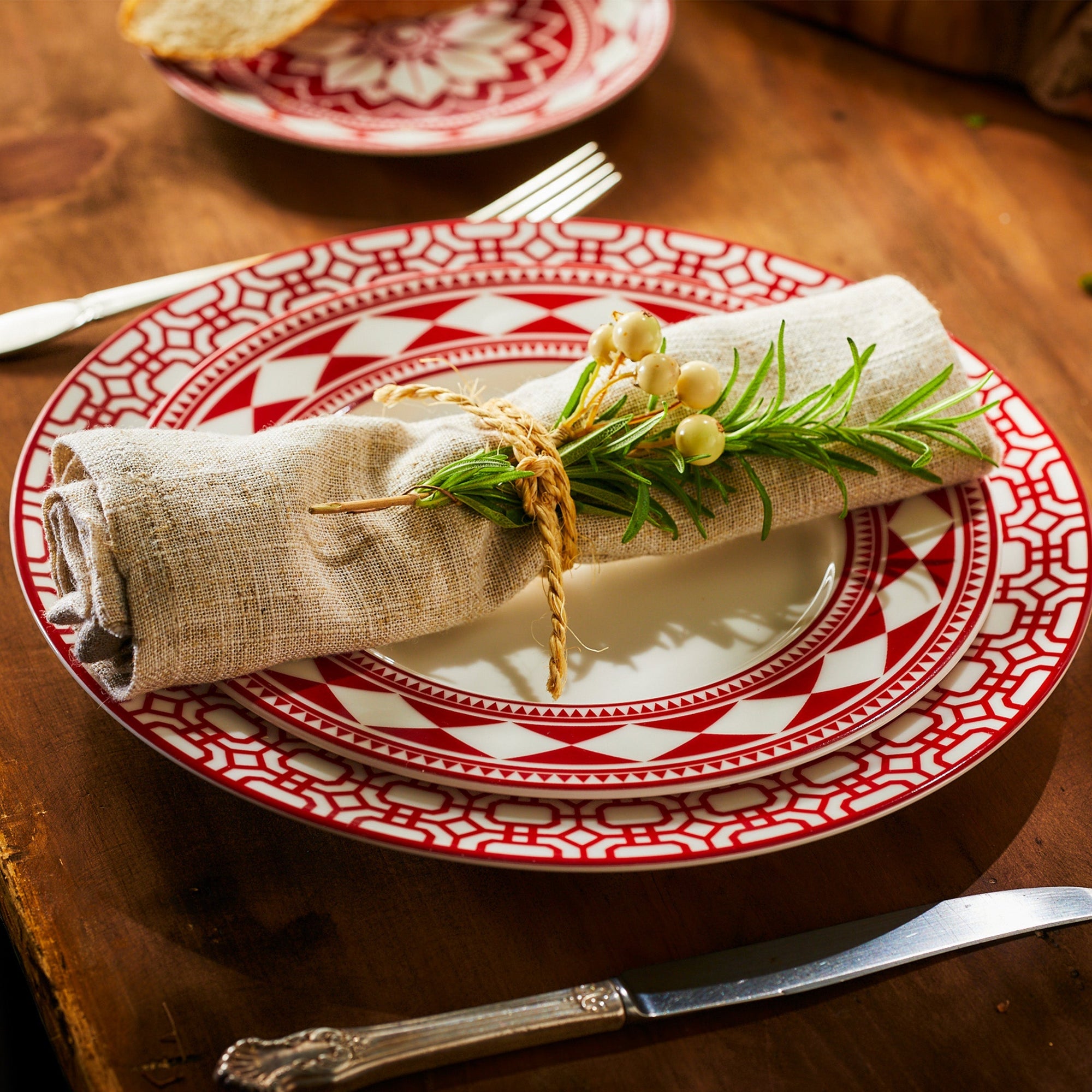 Fez Rimmed Salad Plate