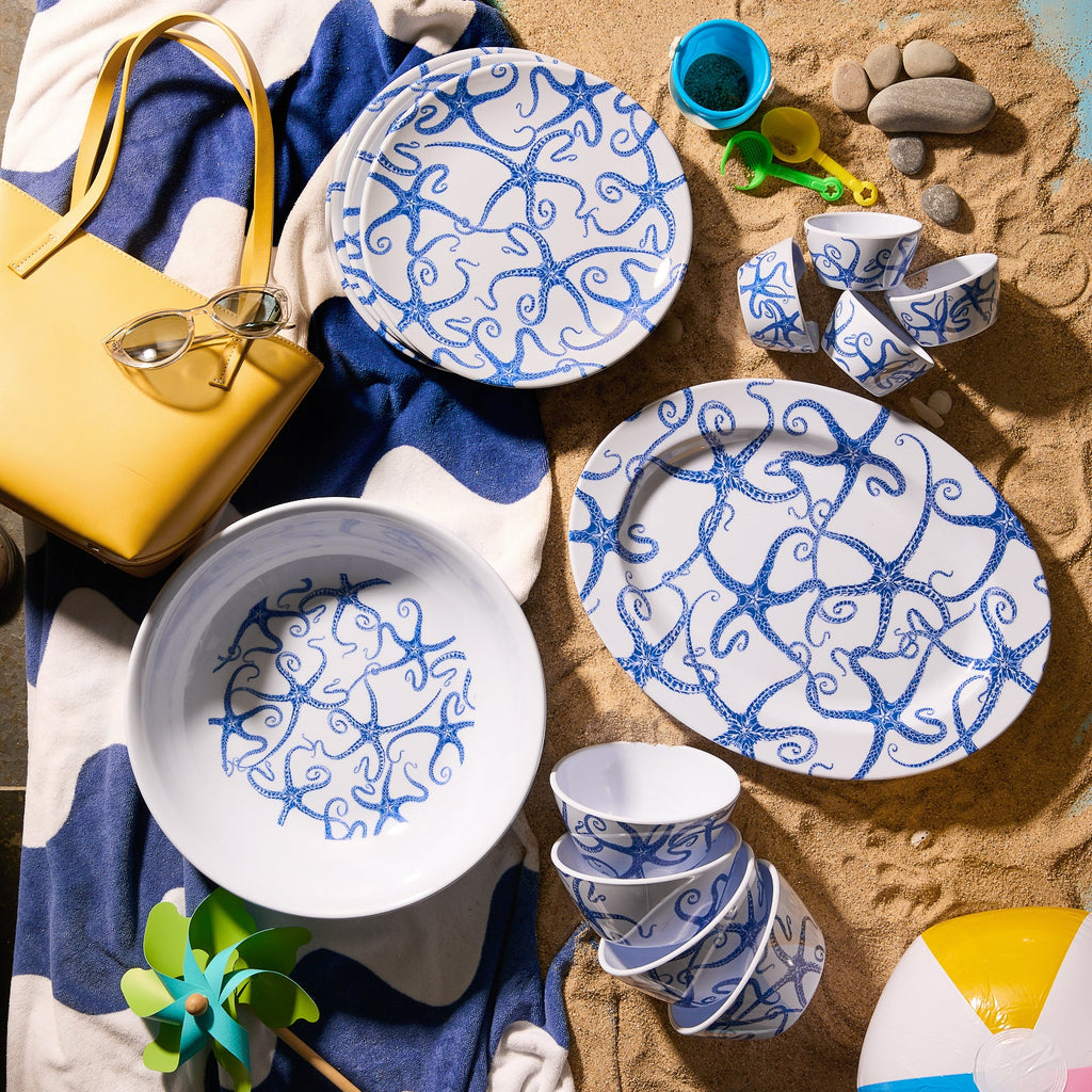 Starfish Melamine Serving Bowl
