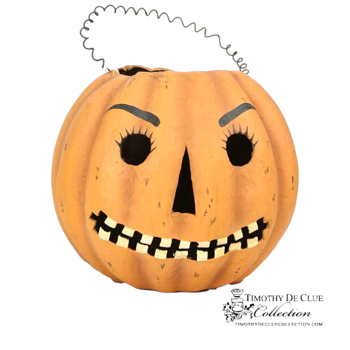 Vintage Jack-O-Lantern Parade Candy Bucket