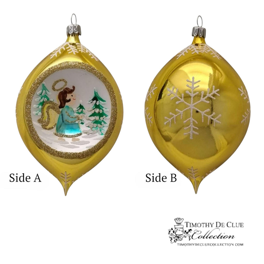 Engel 3.25 in Tear Drop- Exclusive Christmas Ornament WHLS