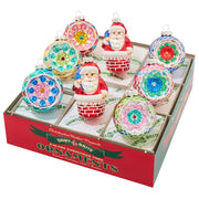 Holiday Glass Ornament – Confetti 8 COUNT Figures