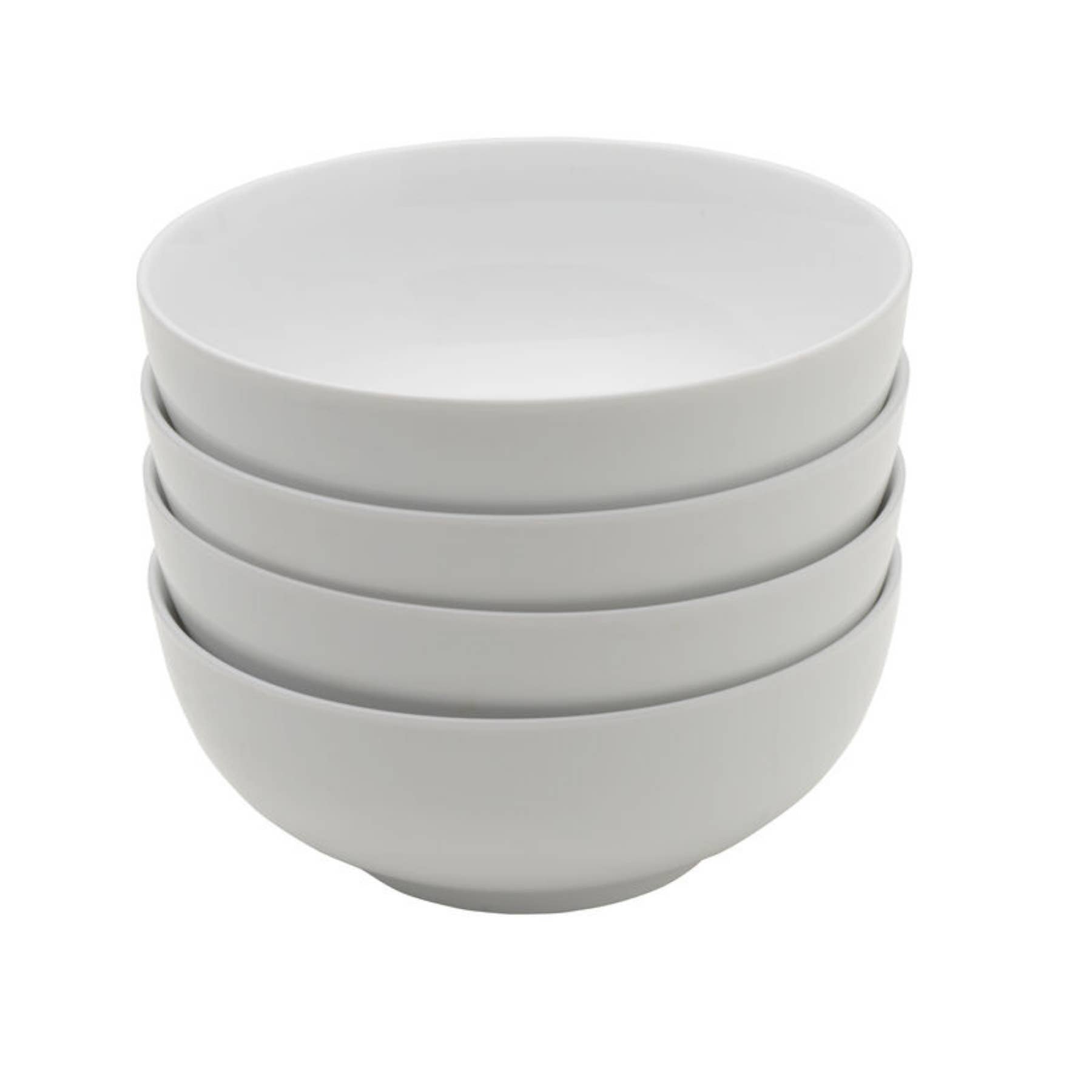 Everyday White Cereal Bowl S/4 26 OZ. Timothy De Clue Collection