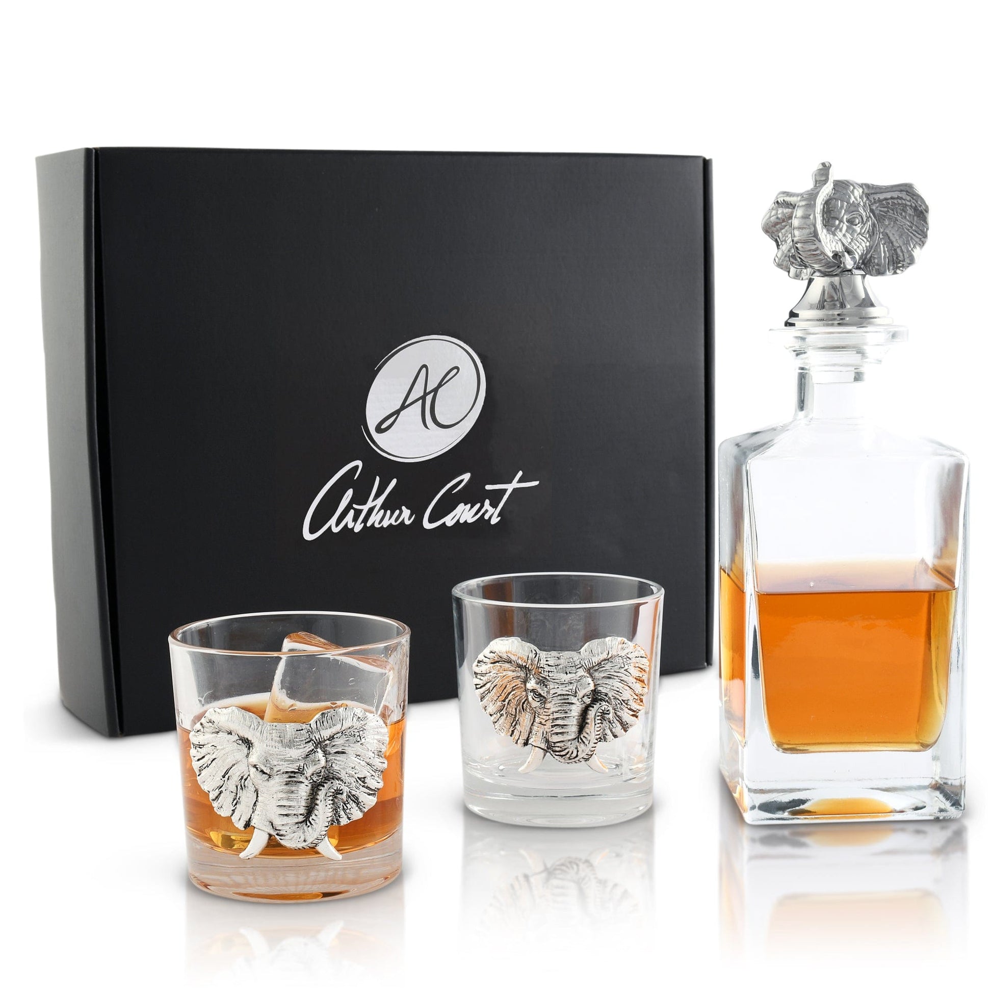 Elephant Decanter Set with Glasses