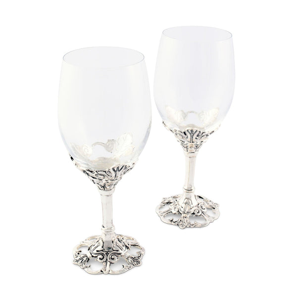 Fleur De Lis Wine Glasses Timothy De Clue Collection