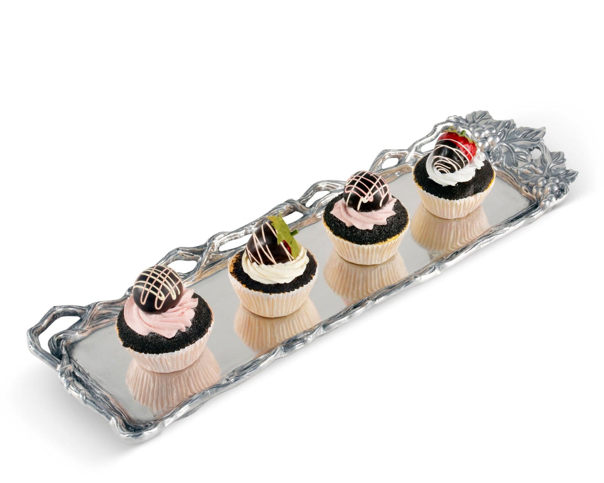Grape Open Vine Oblong Tray