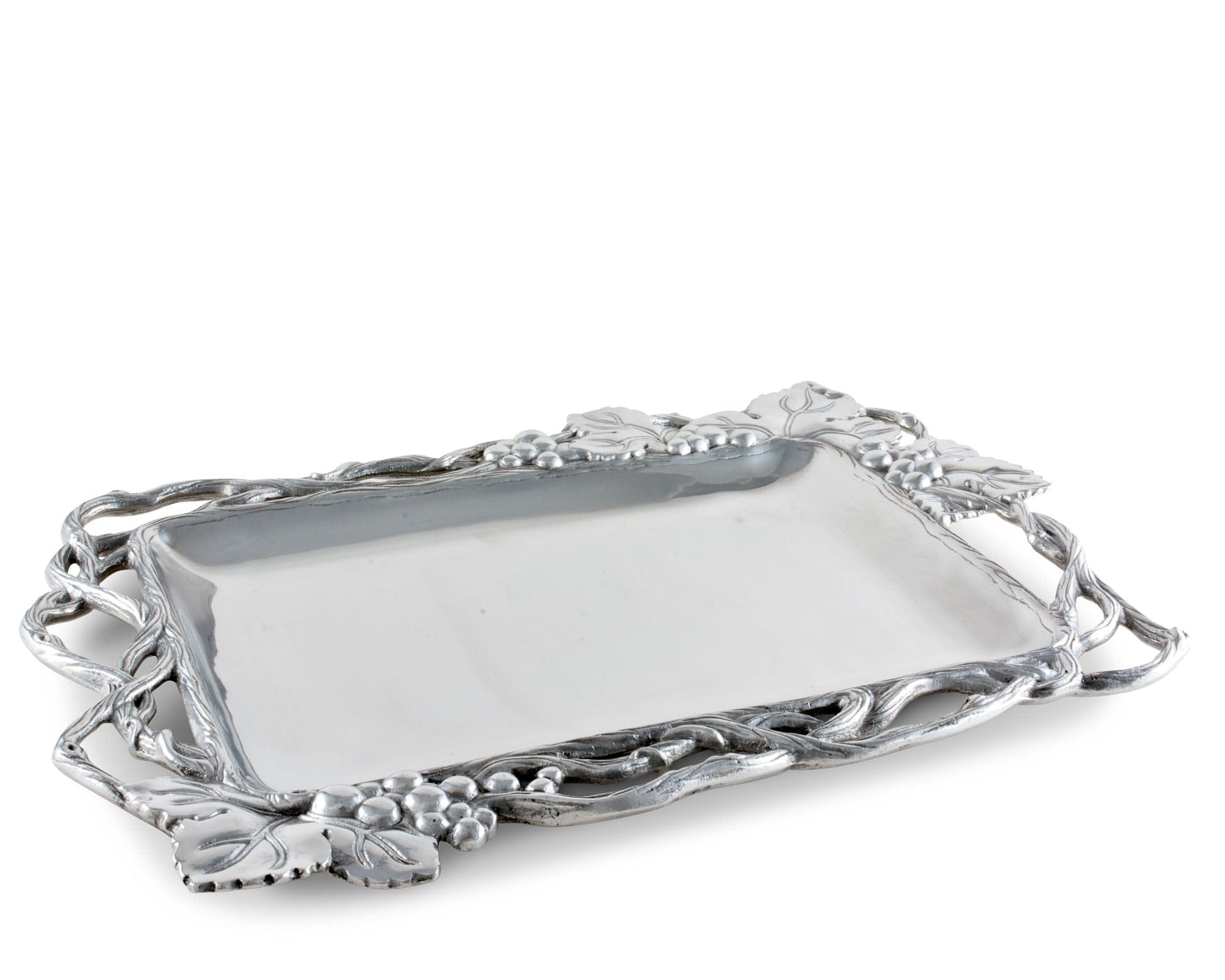 Grape Open Vine Rectangle Tray