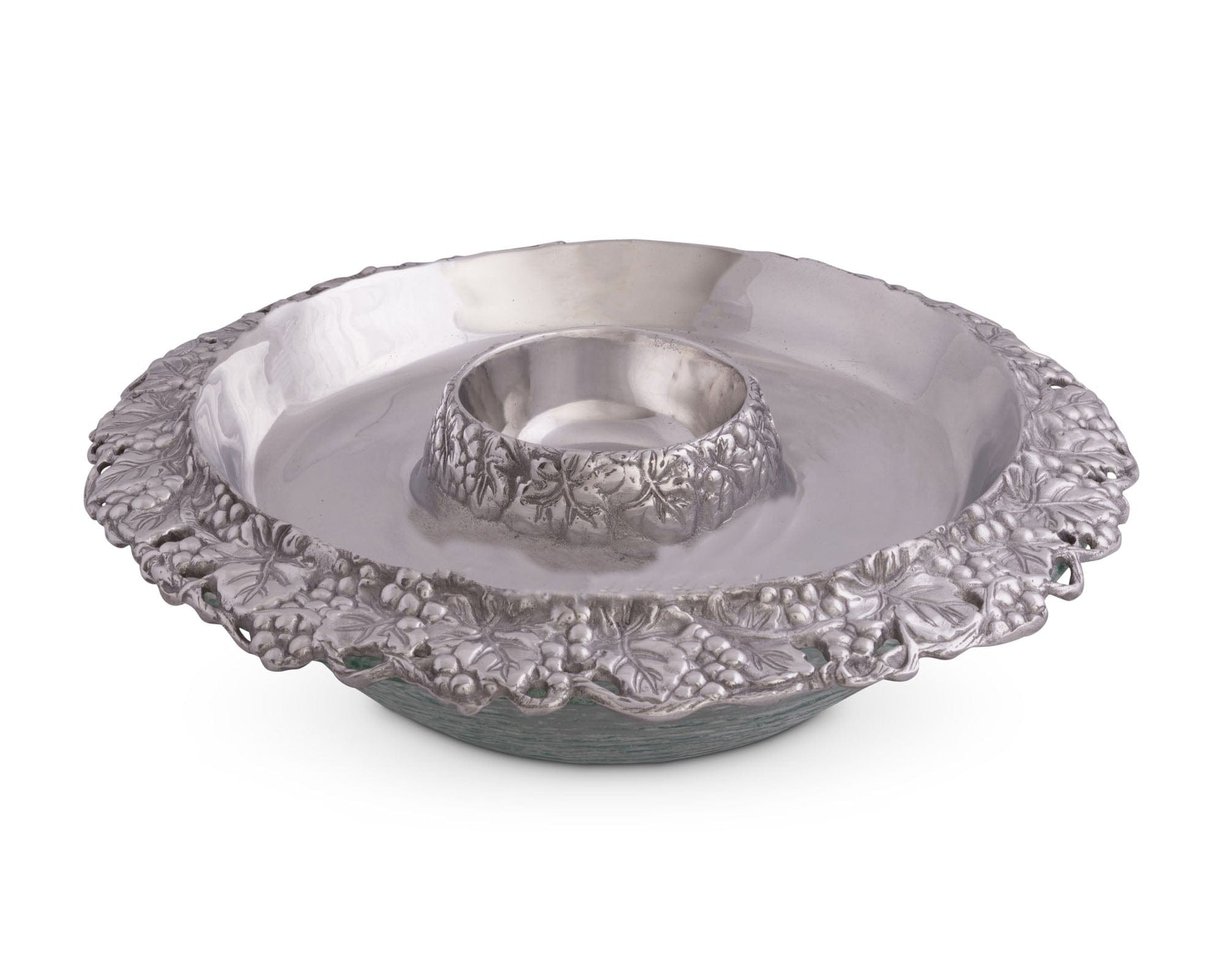 Chilling Appetizer and Seafood Serving Bowl - Grape Pattern