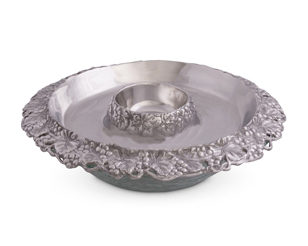 Chilling Appetizer and Seafood Serving Bowl - Grape Pattern