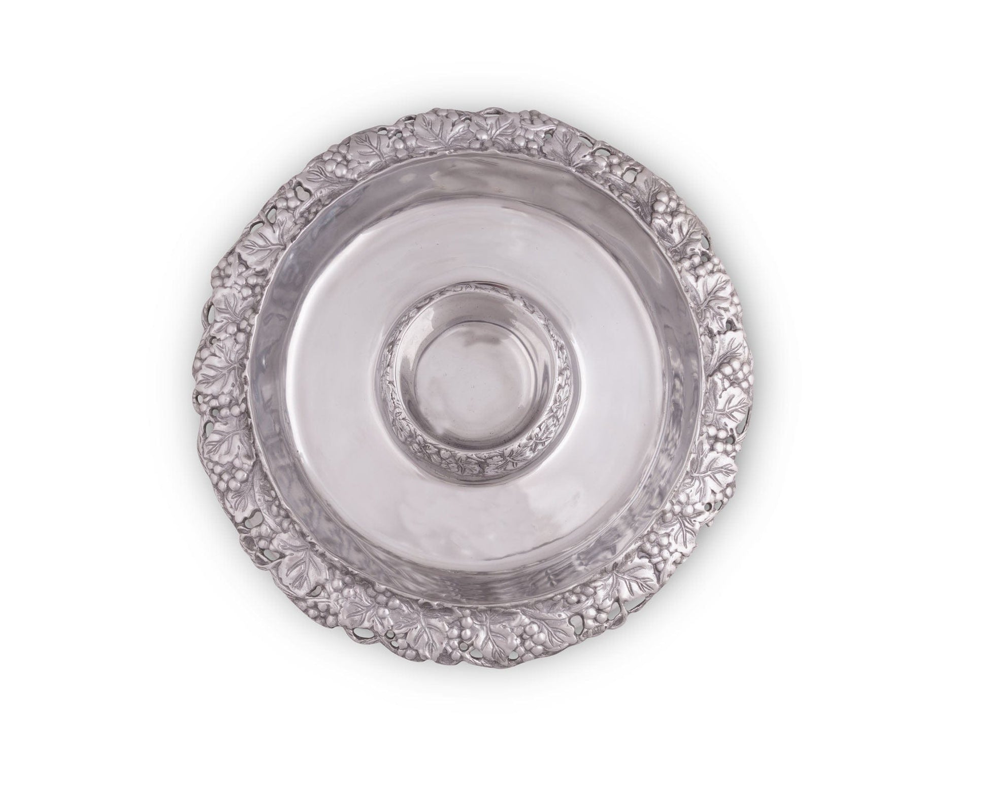 Chilling Appetizer and Seafood Serving Bowl - Grape Pattern
