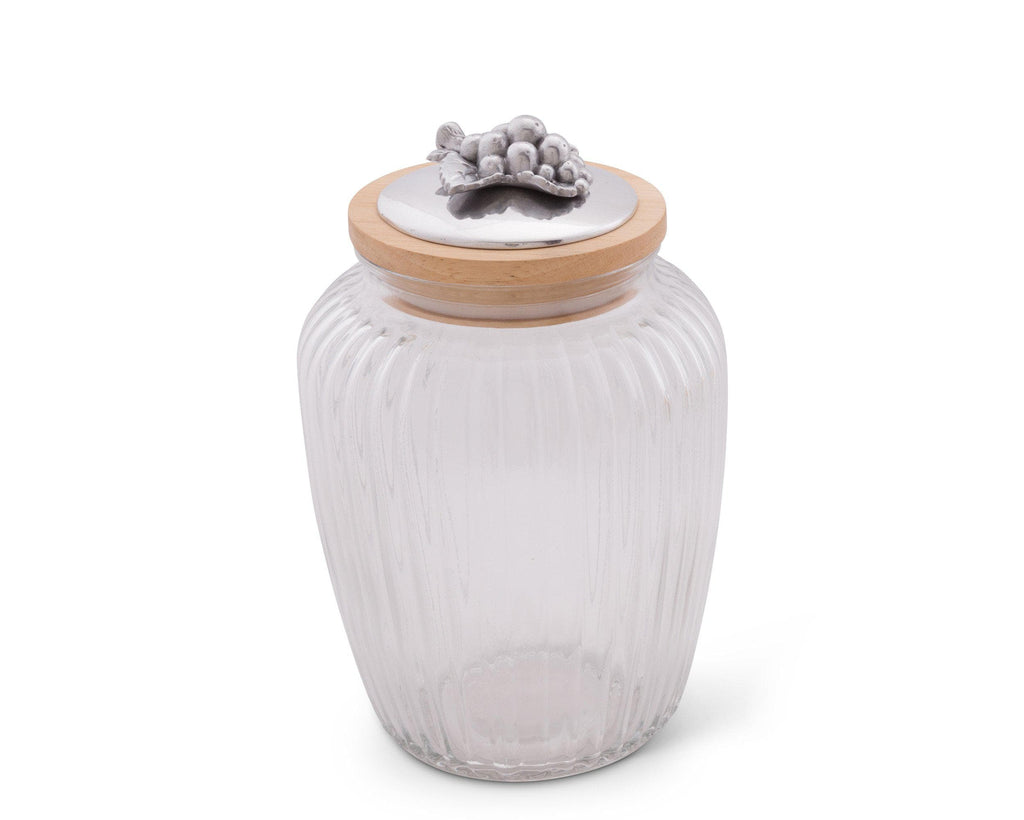 Grape Knob Glass Canisters