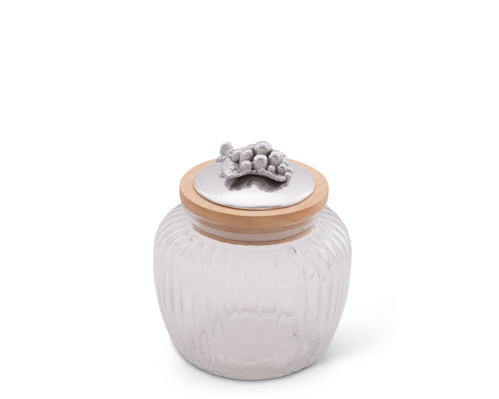 Grape Knob Glass Canisters