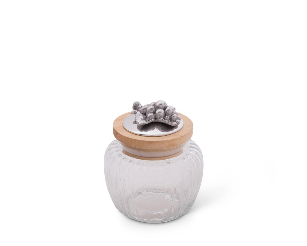 Grape Knob Glass Canisters