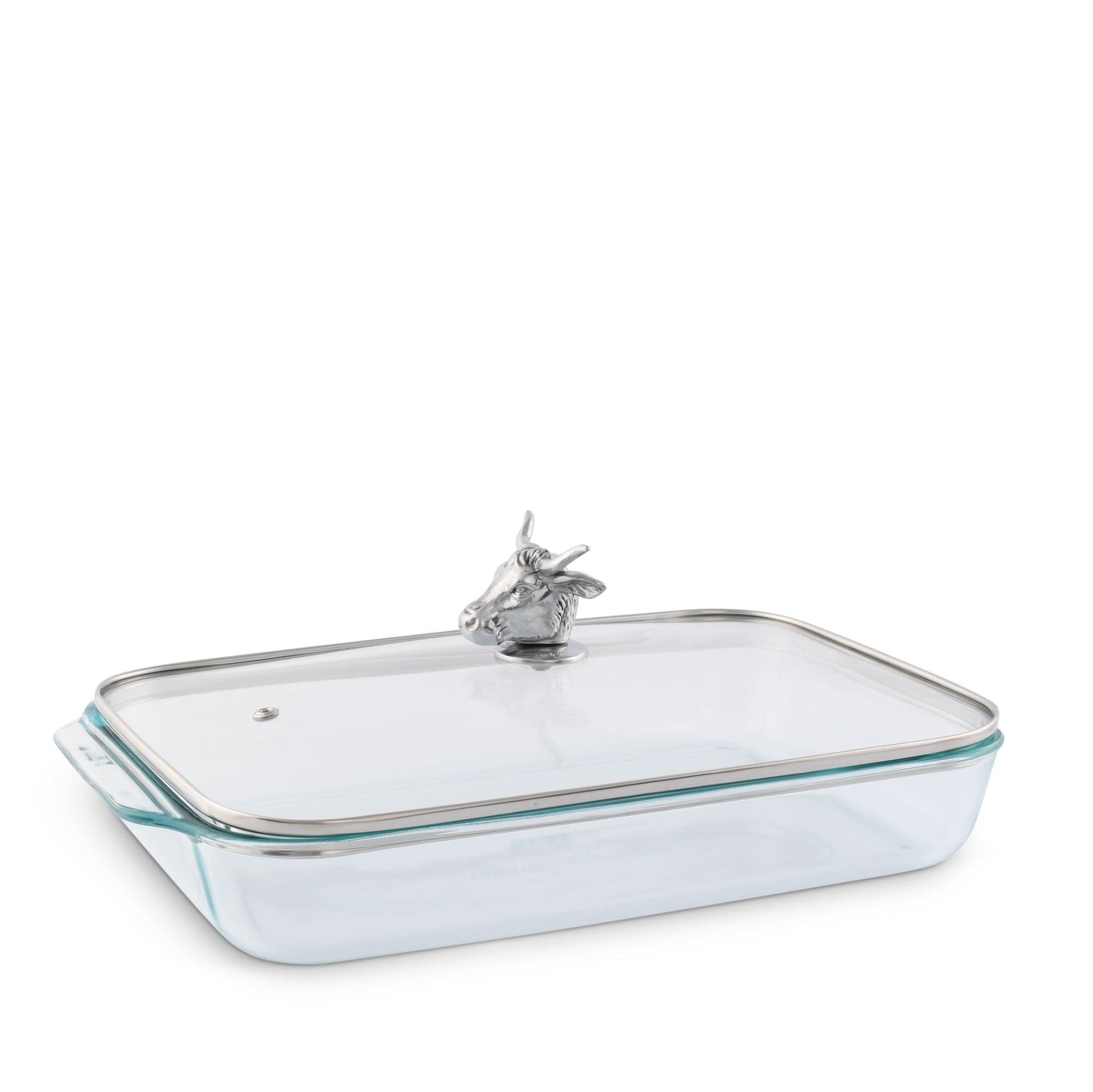 Bull / Steer Lid with Pyrex 3 quart Baking Dish