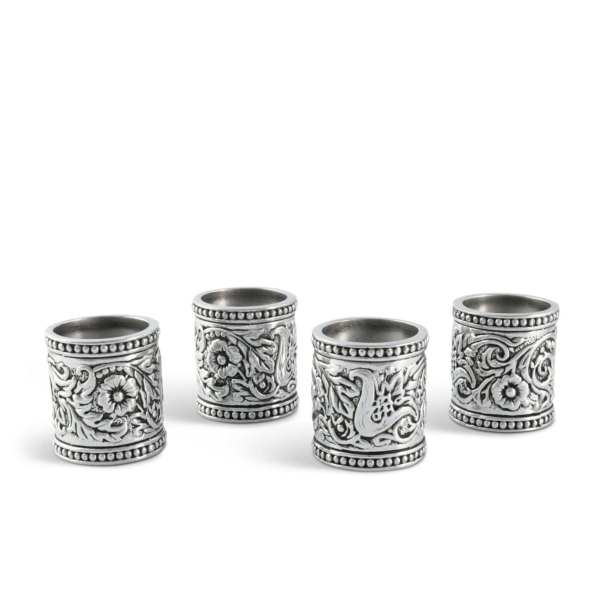 Concho Pattern Napkin Rings Set of 4