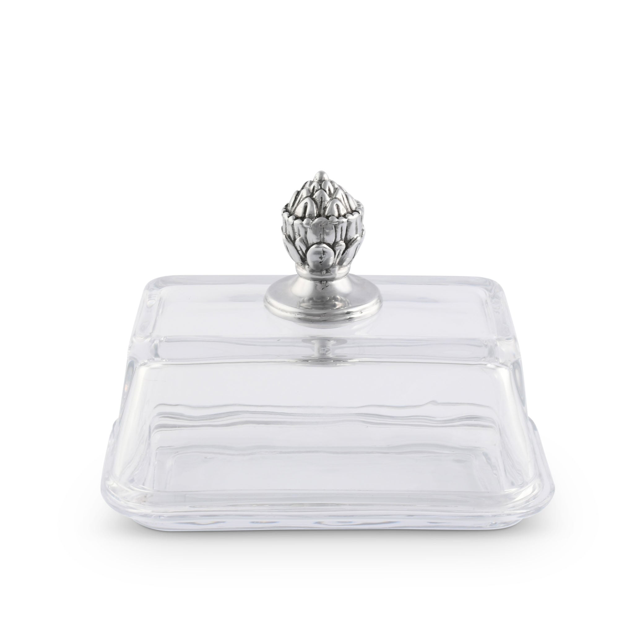 Glass Butter Dish - Concho